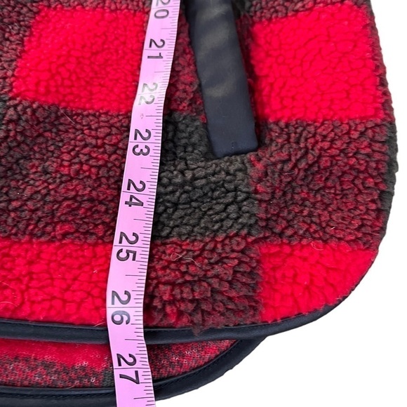 𝅺ABERCROMBIE and Fitch Buffalo check 1/4 zip pullover jacket womens Small - Picture 3 of 6